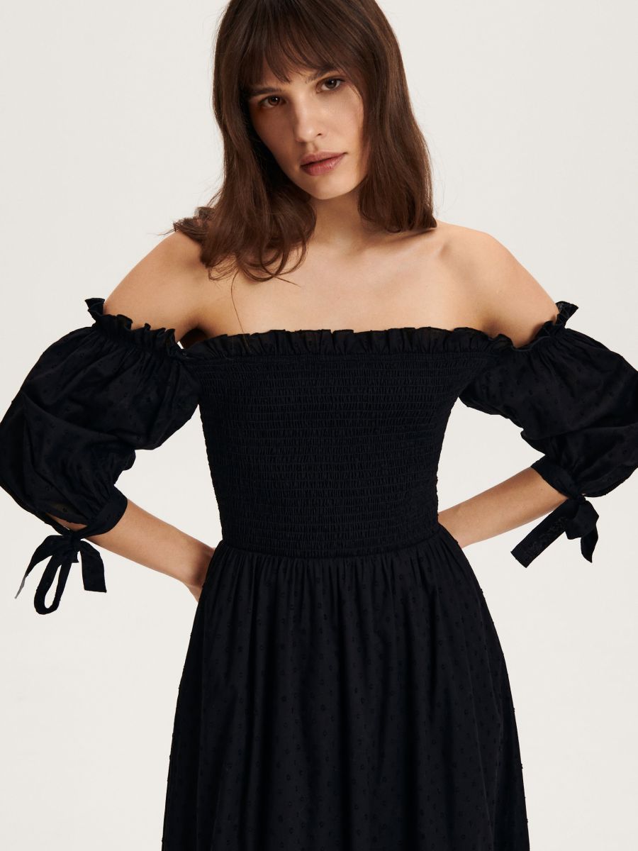 Haljina u boho stilu - crno - RESERVED - 2