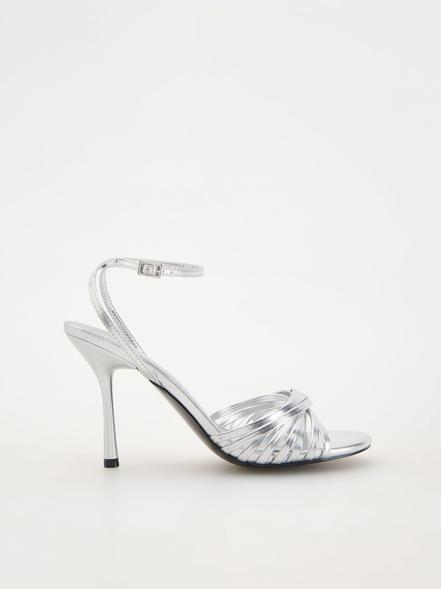 LADIES` SANDALS - silver - RESERVED
