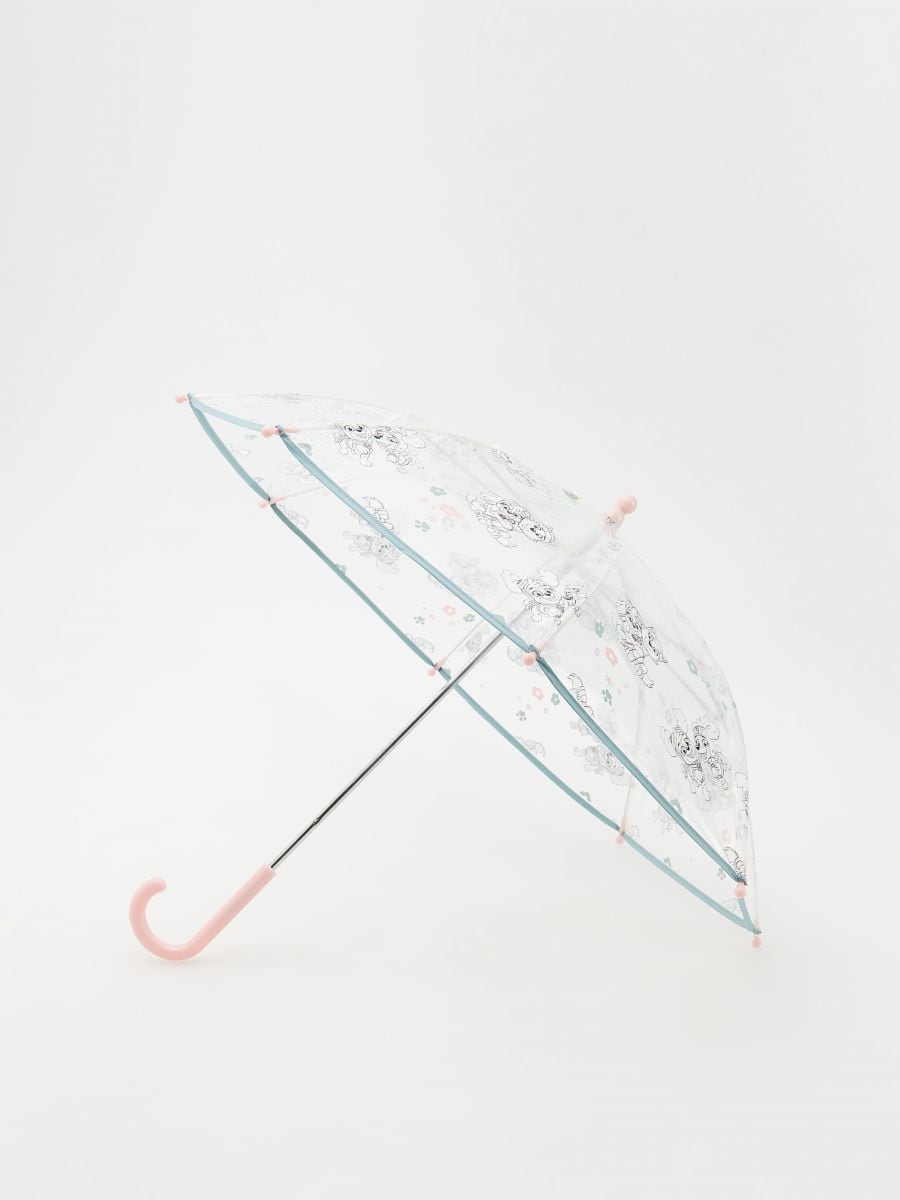 Deštník Tlapková patrola - pudrově růžová - RESERVED
