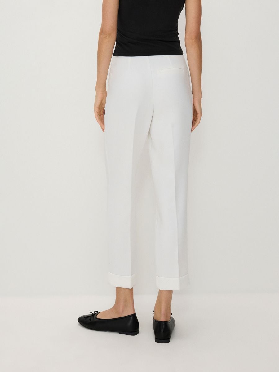 Trousers with cuffs - white - RESERVED - 3