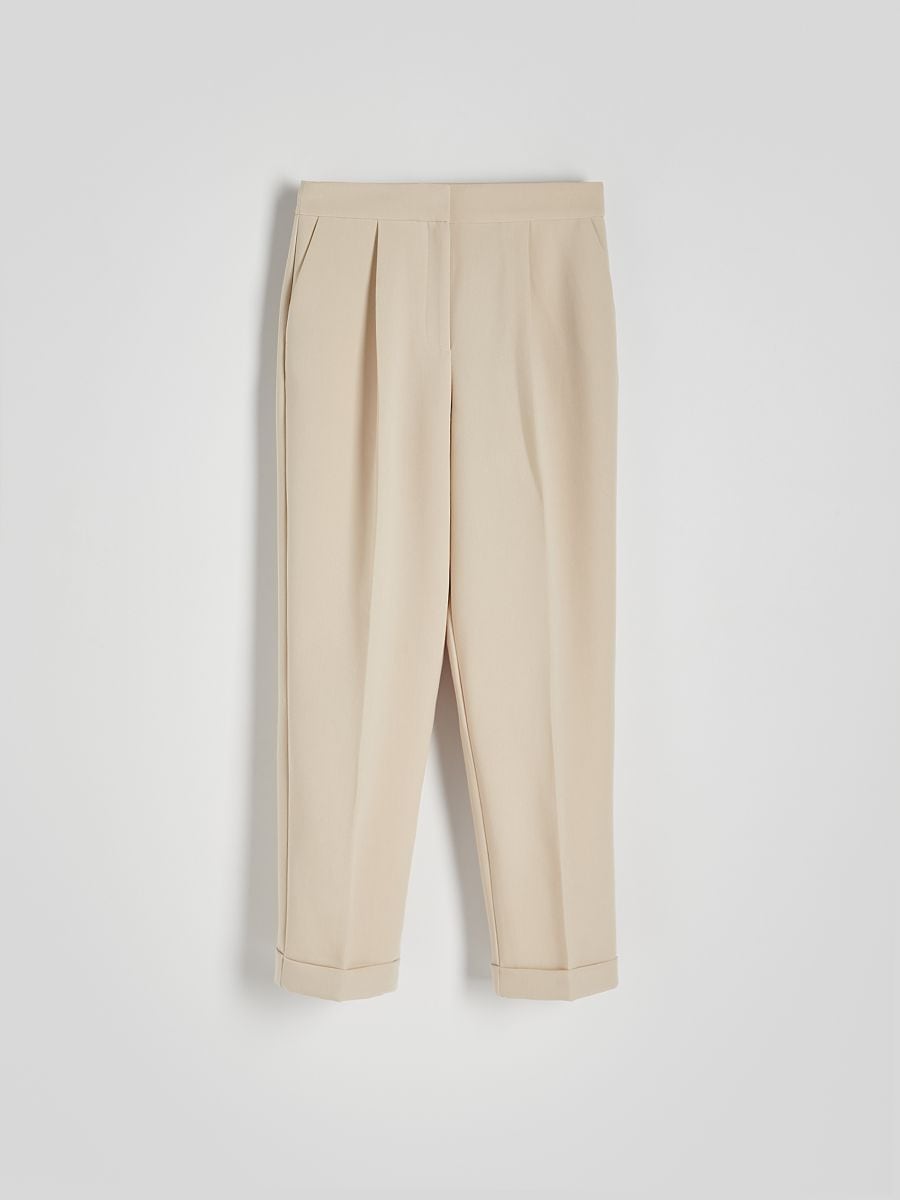 LADIES` TROUSERS - bež - RESERVED