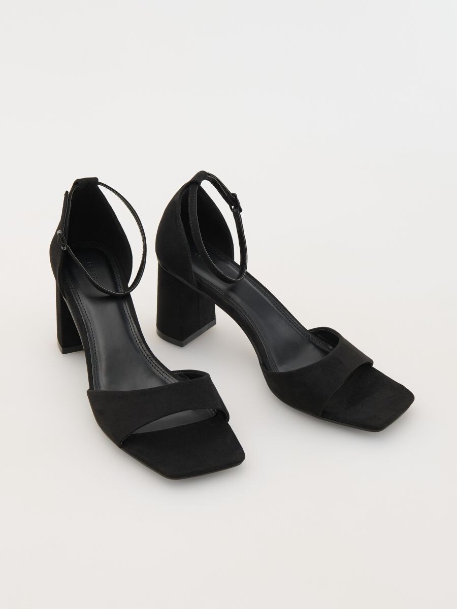 Block-heel sandals - black - RESERVED - 3