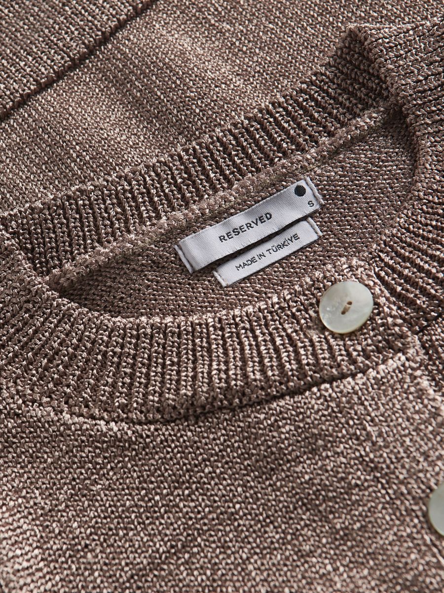 Sweter z krótkim rękawem - złoty - RESERVED - 5