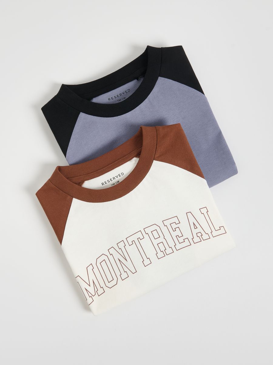 Puuvillane pikkade varrukatega särk 2 tk - kreemvalge - RESERVED