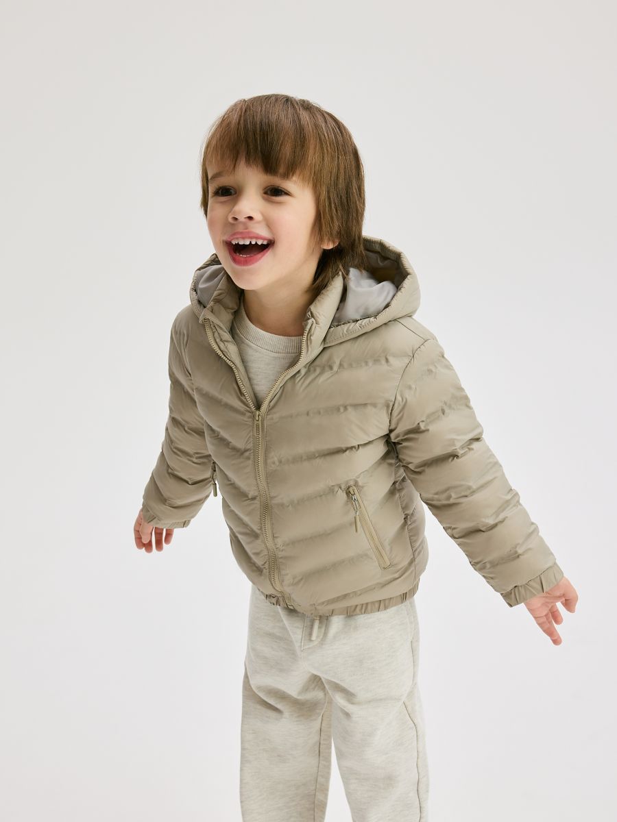 Jacket with warm lining - beige - RESERVED - 3
