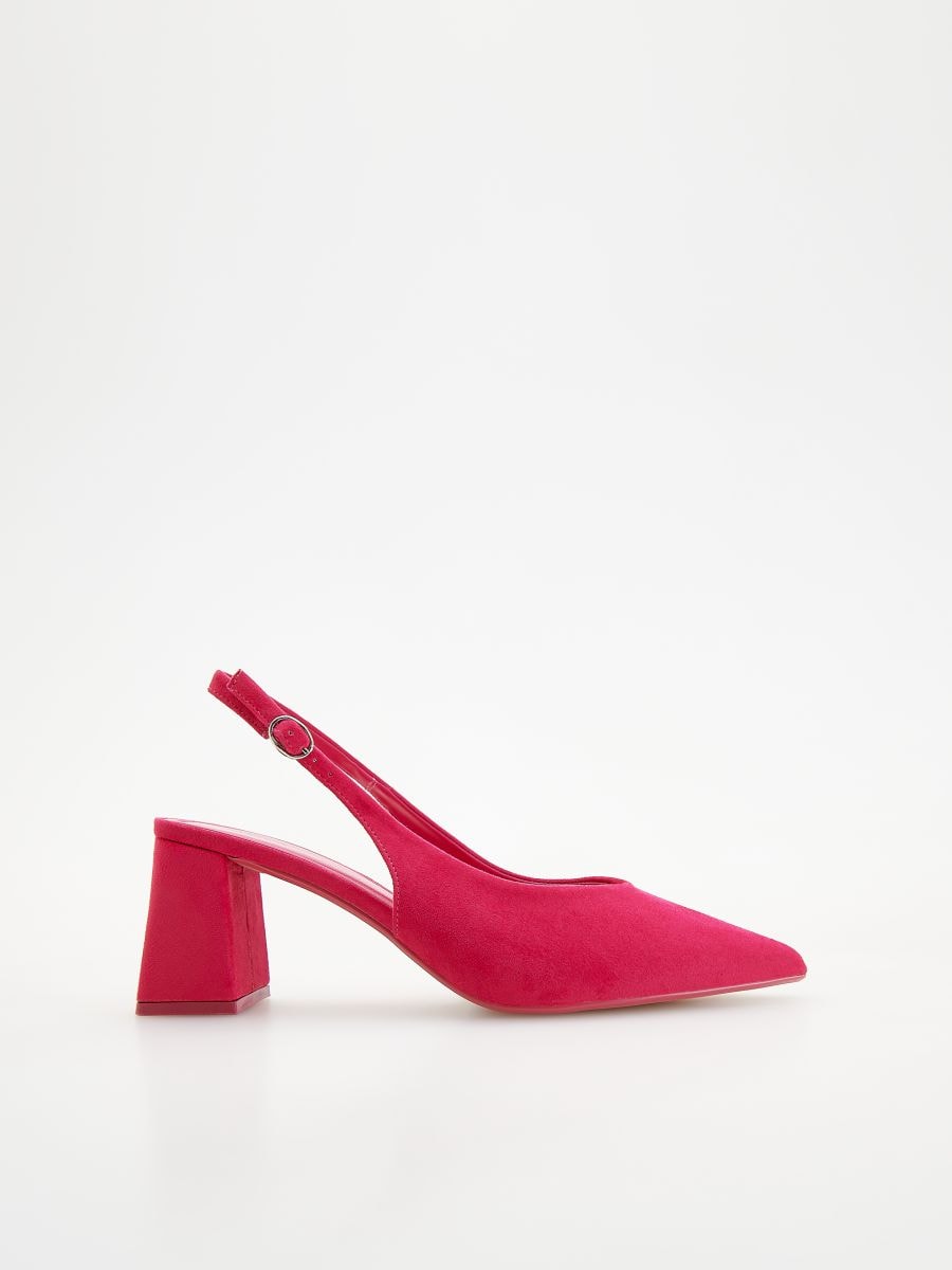 Pumps with open heel - fuchsia - RESERVED - 2