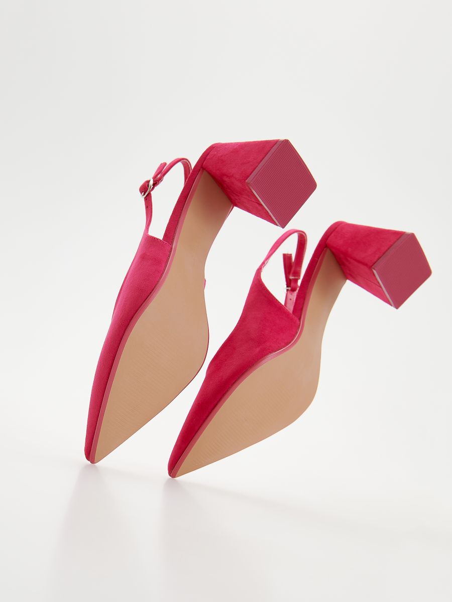 Pumps with open heel - fuchsia - RESERVED - 5