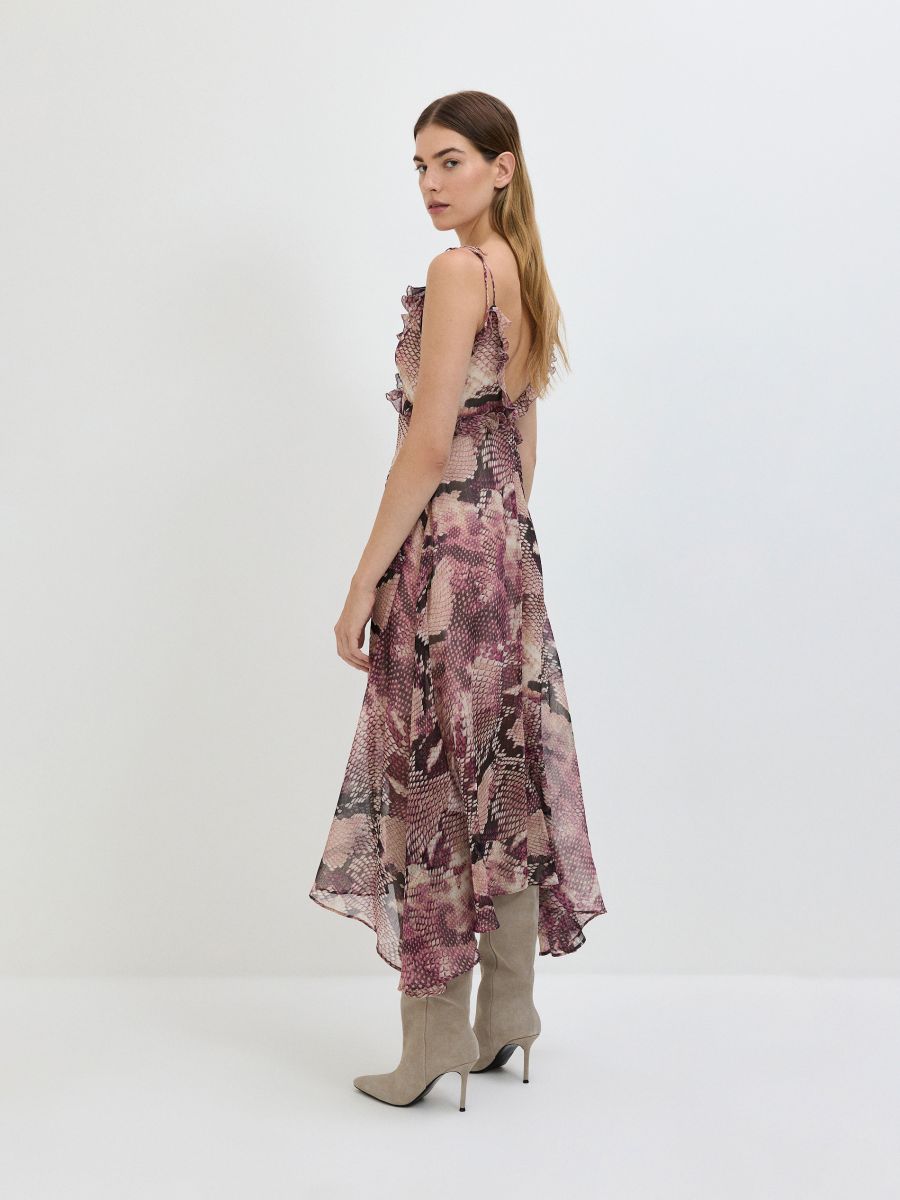 Kleid mit Animalprint Farbe bunt - RESERVED - 602DG-MLC