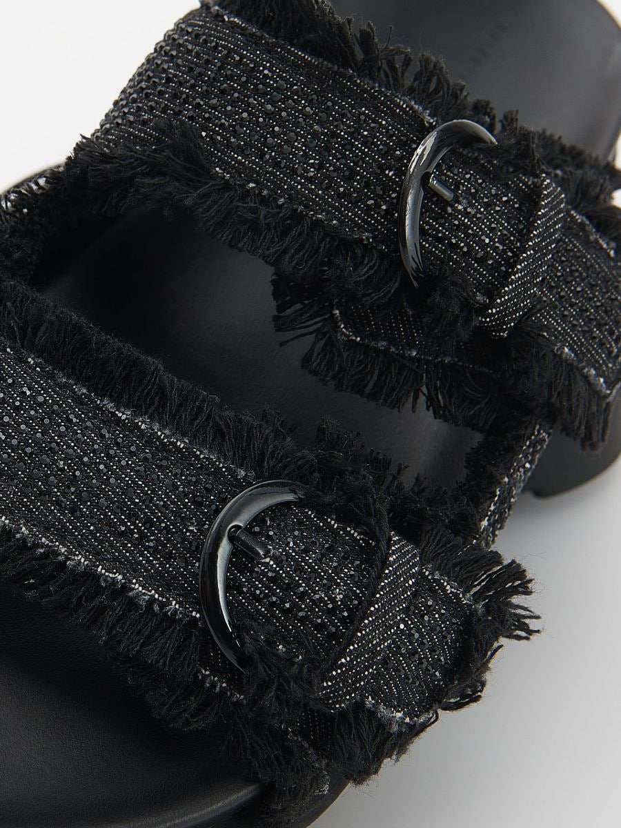 Sliders with buckles - black - RESERVED - 5