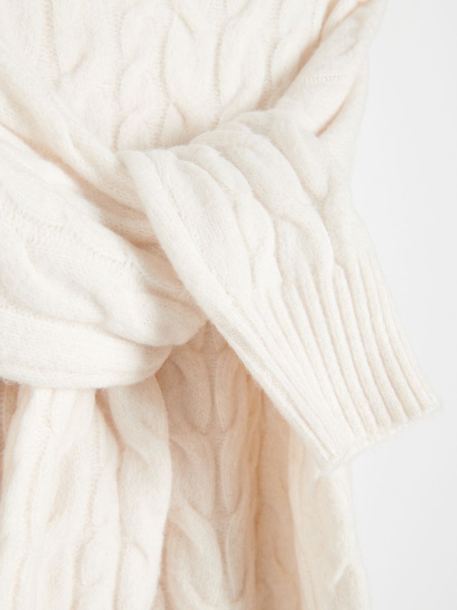 Pullover mit Zopfmuster - beige - RESERVED - 5