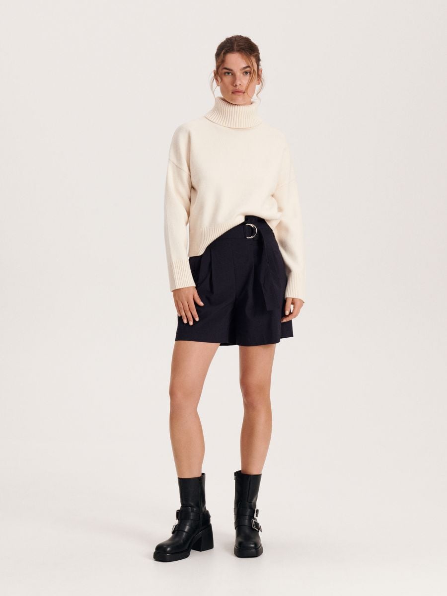 Turtleneck jumper - nude - RESERVED - 2