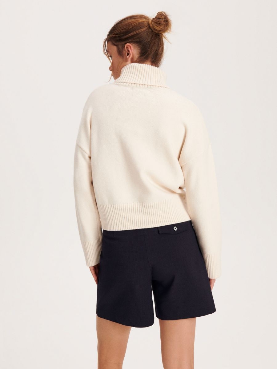 Turtleneck jumper - nude - RESERVED - 4