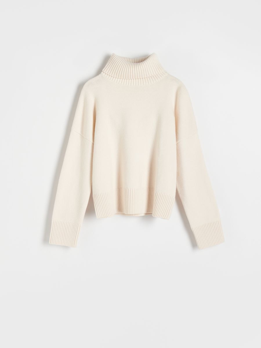 Turtleneck jumper - nude - RESERVED - 5
