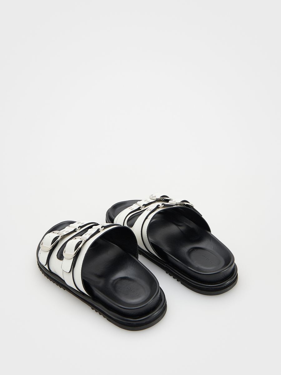 Sliders with buckles - white - RESERVED - 3