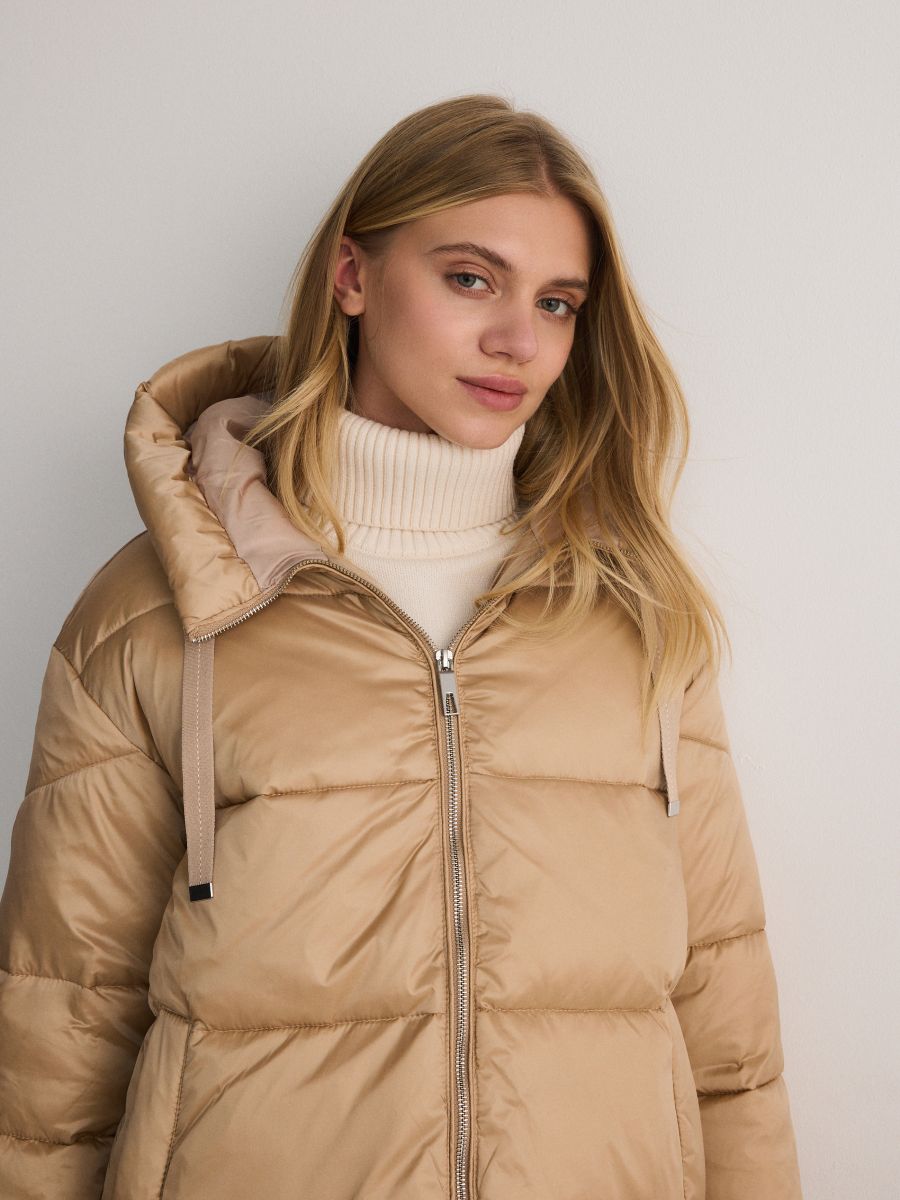 Quilted jacket - nude - RESERVED