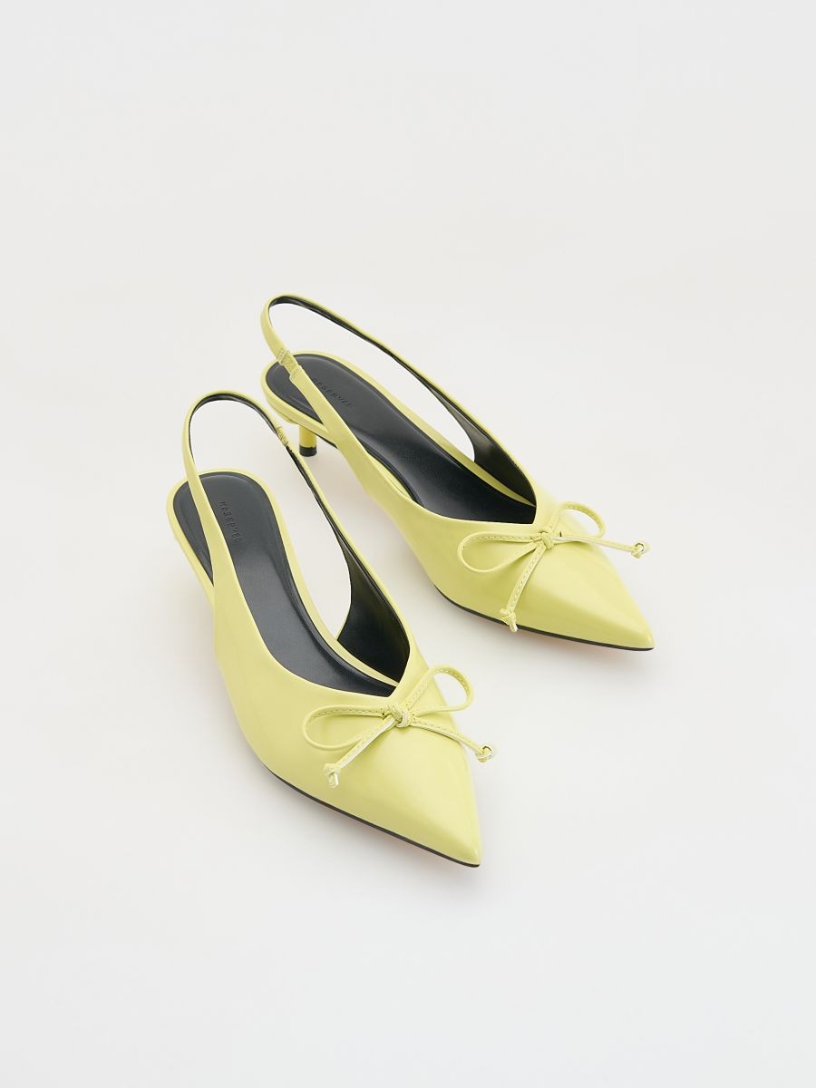 Décolleté con fiocchi - giallo chiaro - RESERVED - 2