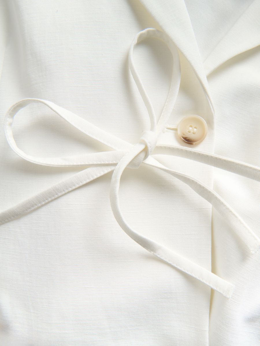 Linen blend jacket - white - RESERVED - 2