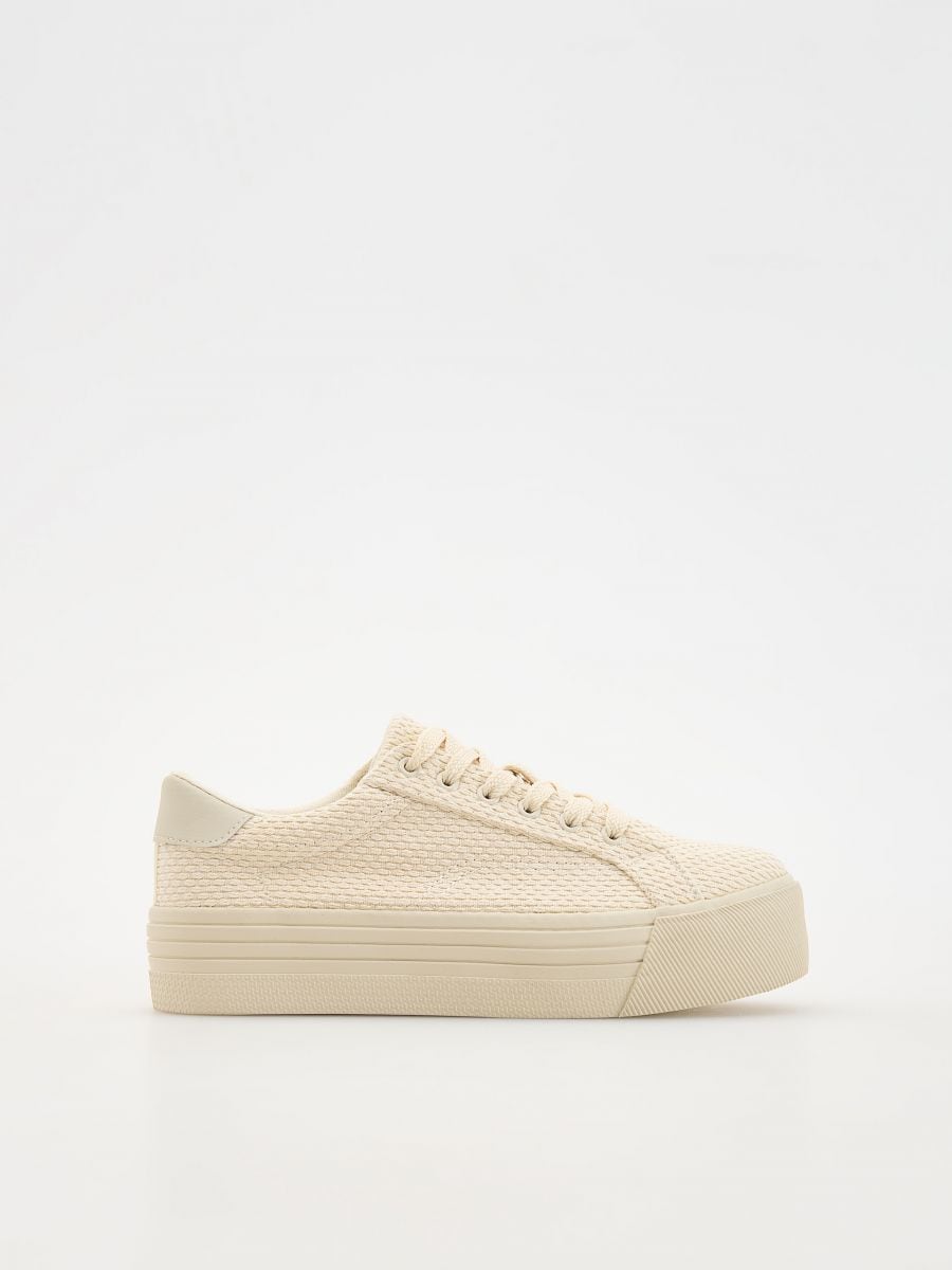 Plateau-Sneakers - beige - RESERVED