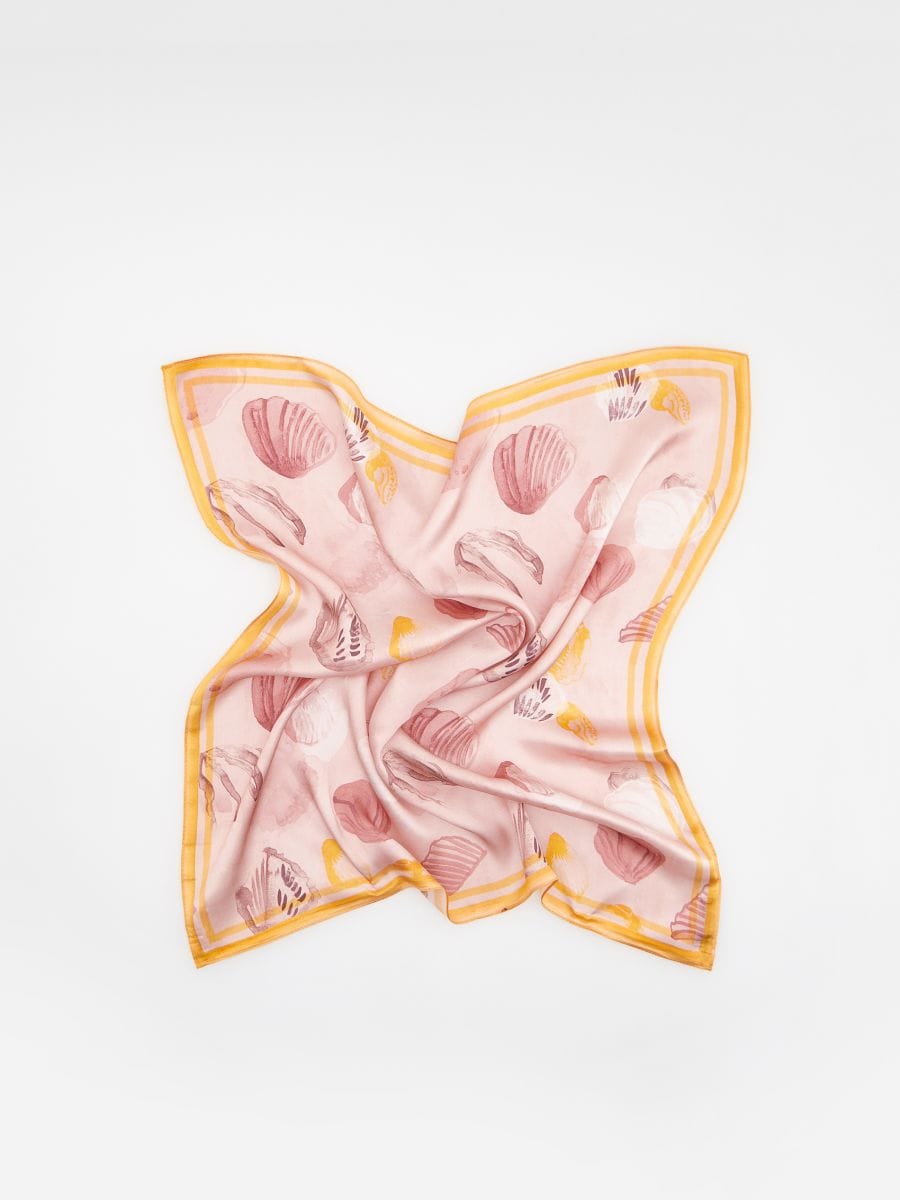 Silk scarf with original pattern - multicolor - RESERVED - 4