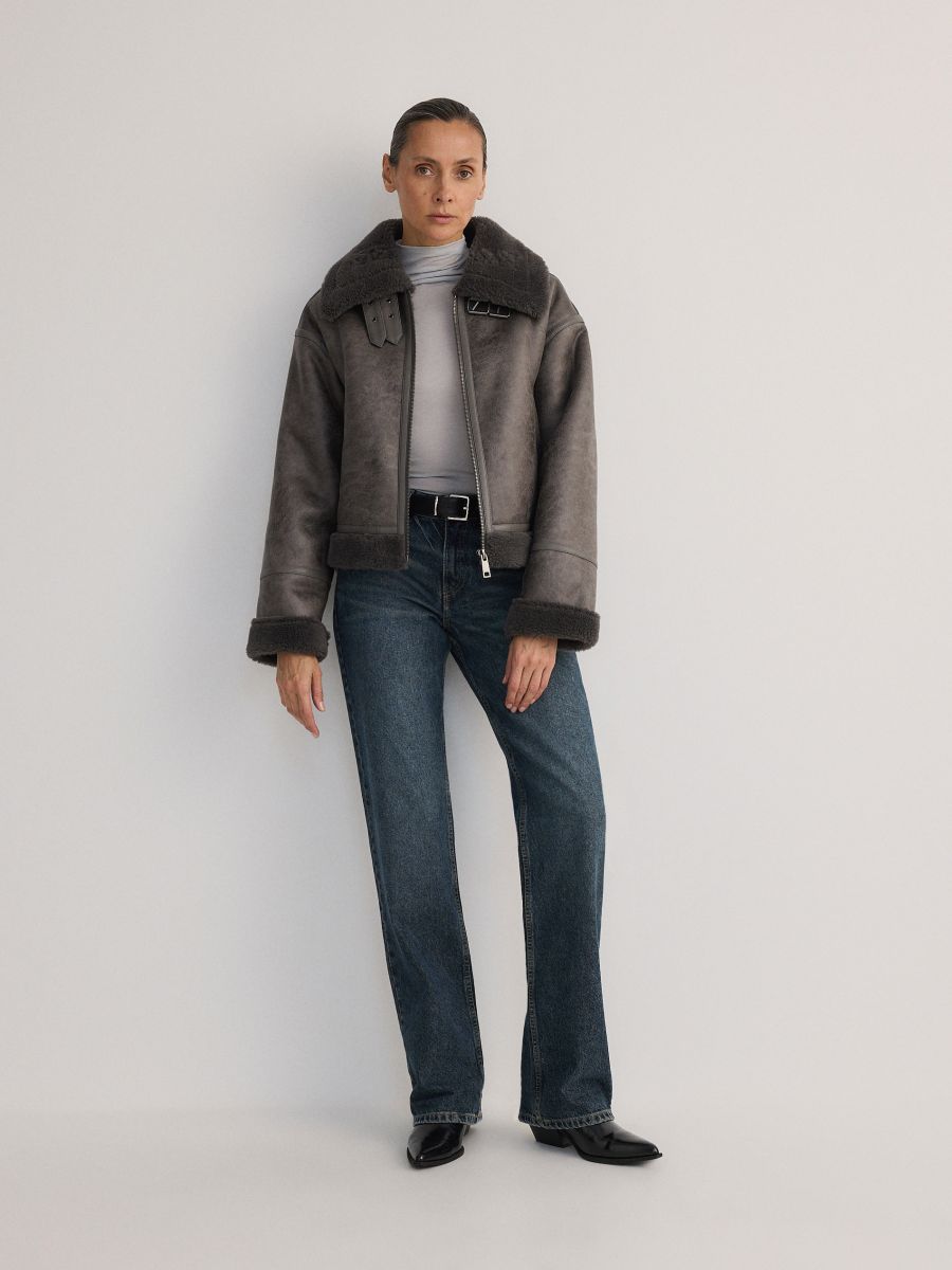 LADIES` OUTER JACKET - svetlo siva - RESERVED - 2
