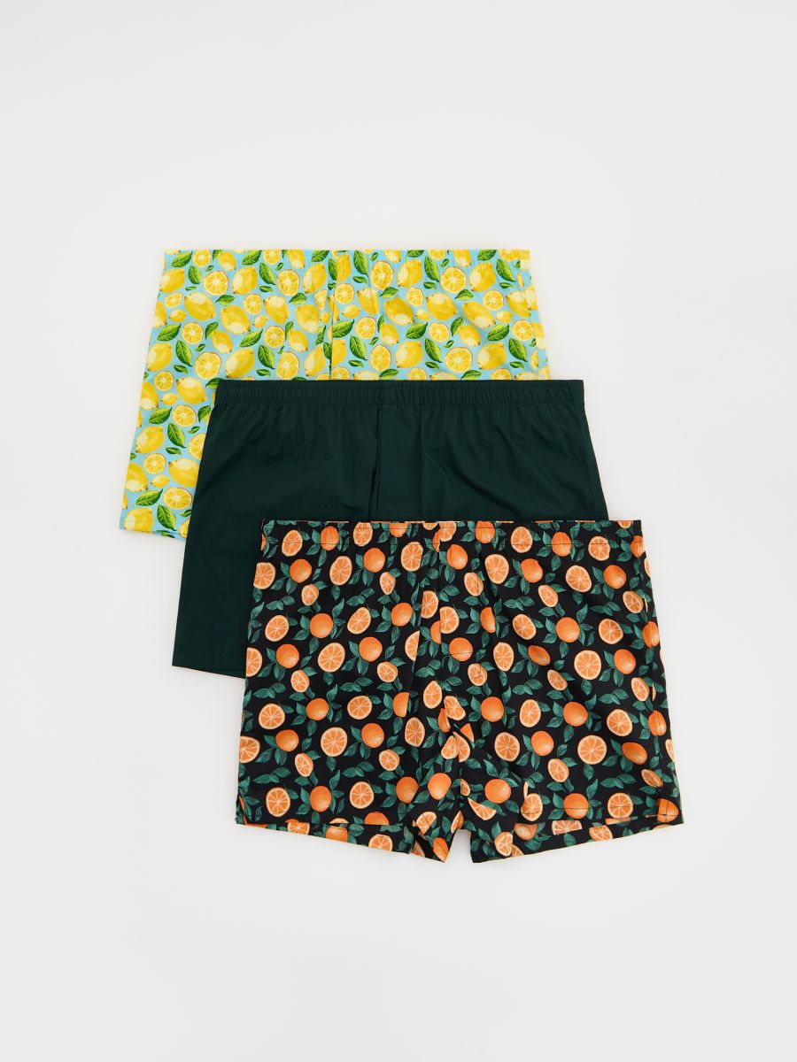 Loose boxershorts i 3-pack - GUL - RESERVED