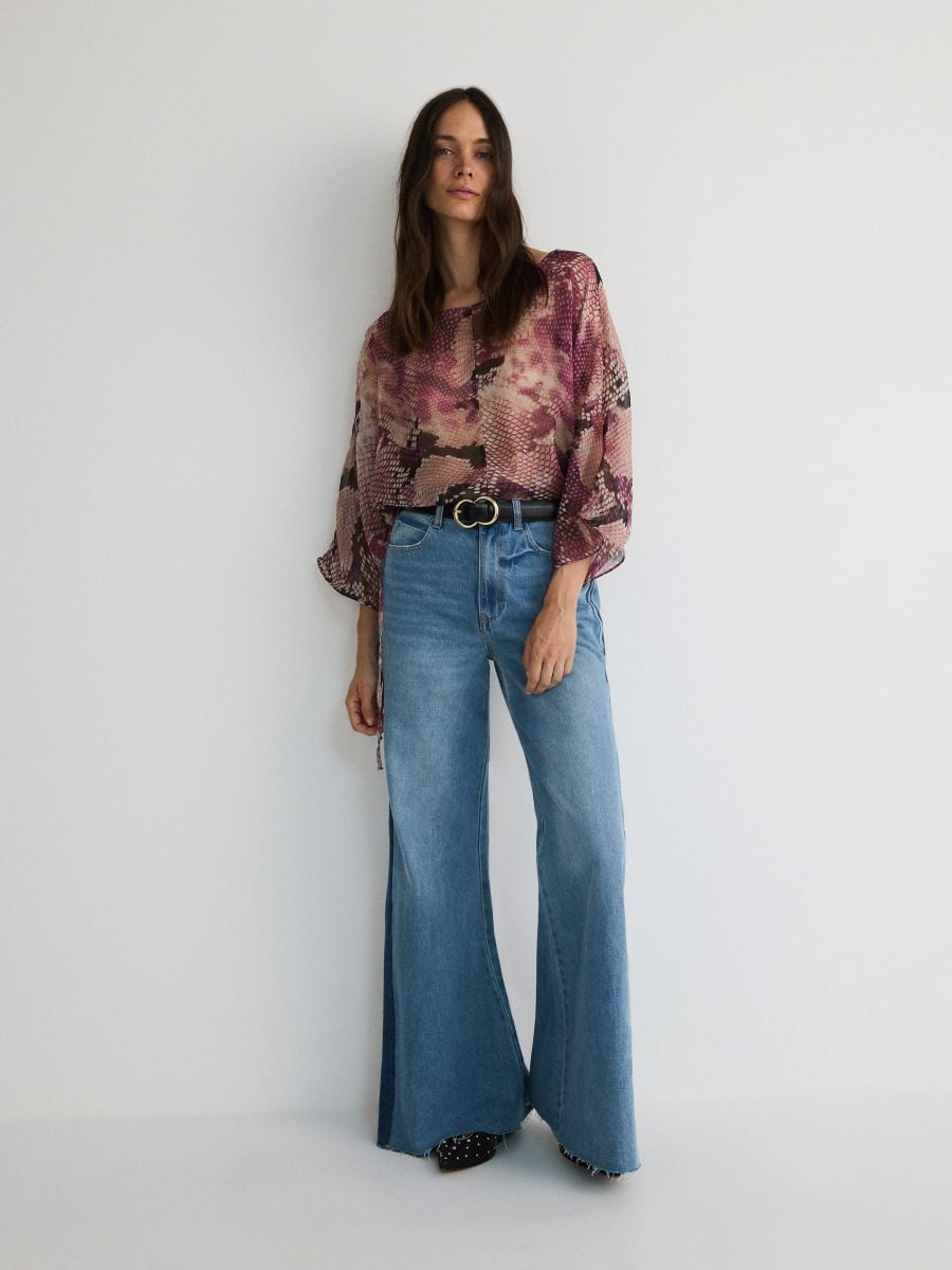 Animal pattern blouse - multicolor - RESERVED - 2