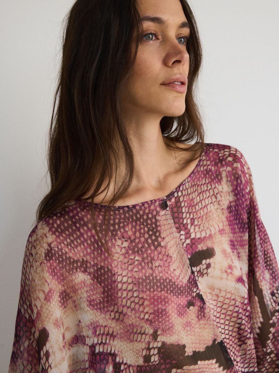 Animal pattern blouse - multicolor - RESERVED - 3