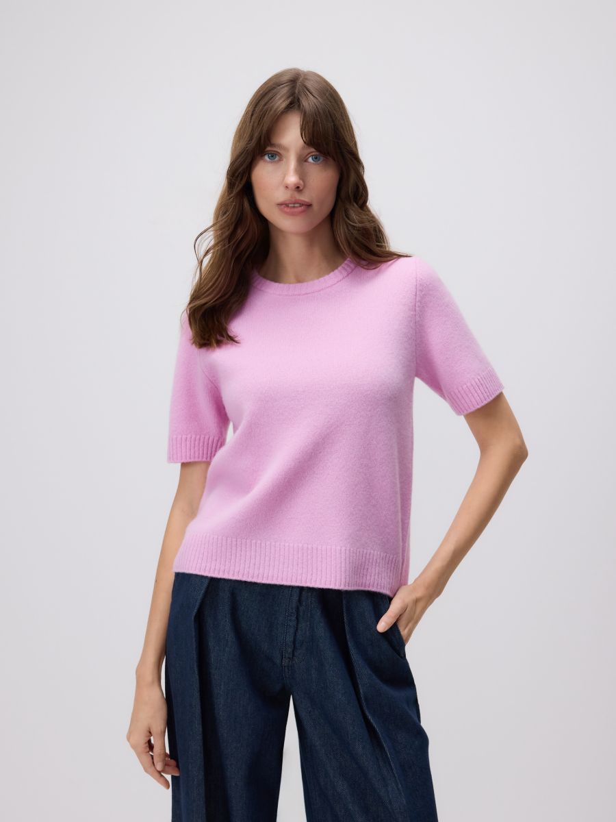 Wool jumper - pink - RESERVED