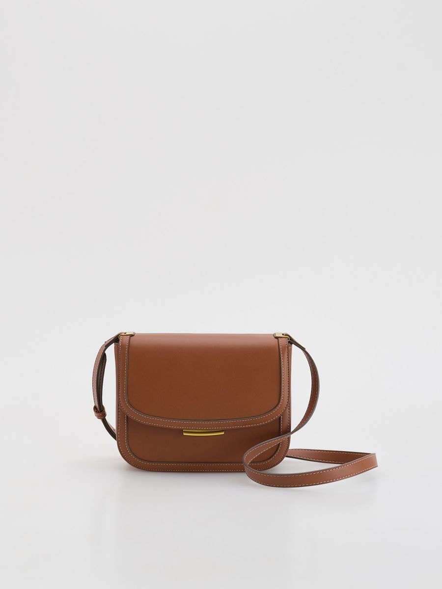 LADIES` HANDBAG - marrone dorato - RESERVED