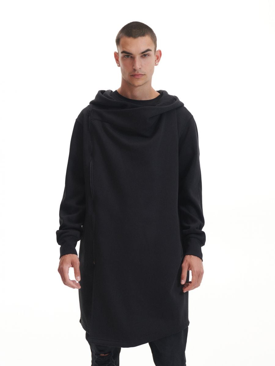 Hoodie with large hood - black - RESERVED - 3