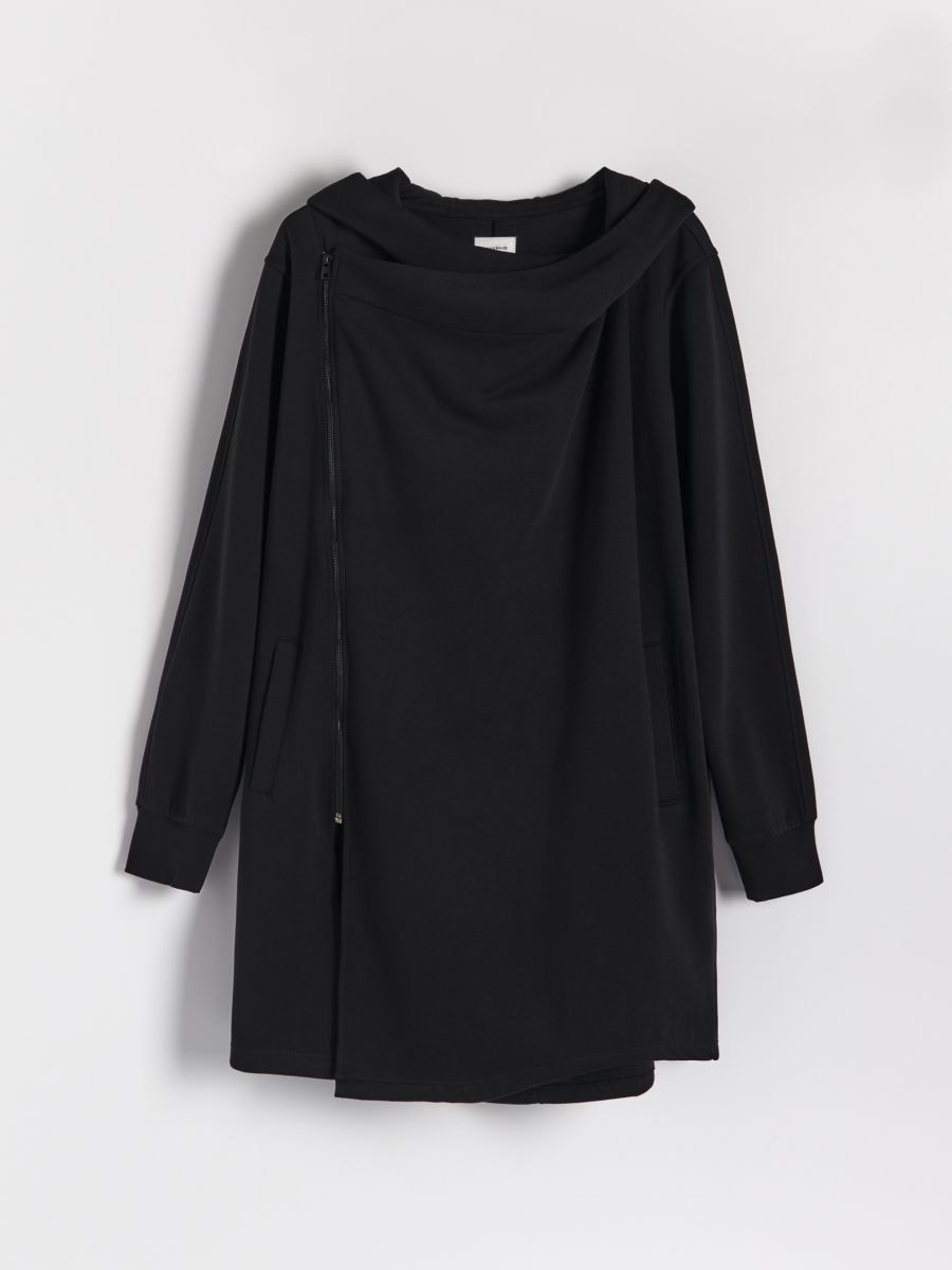 Hoodie with large hood - black - RESERVED - 2