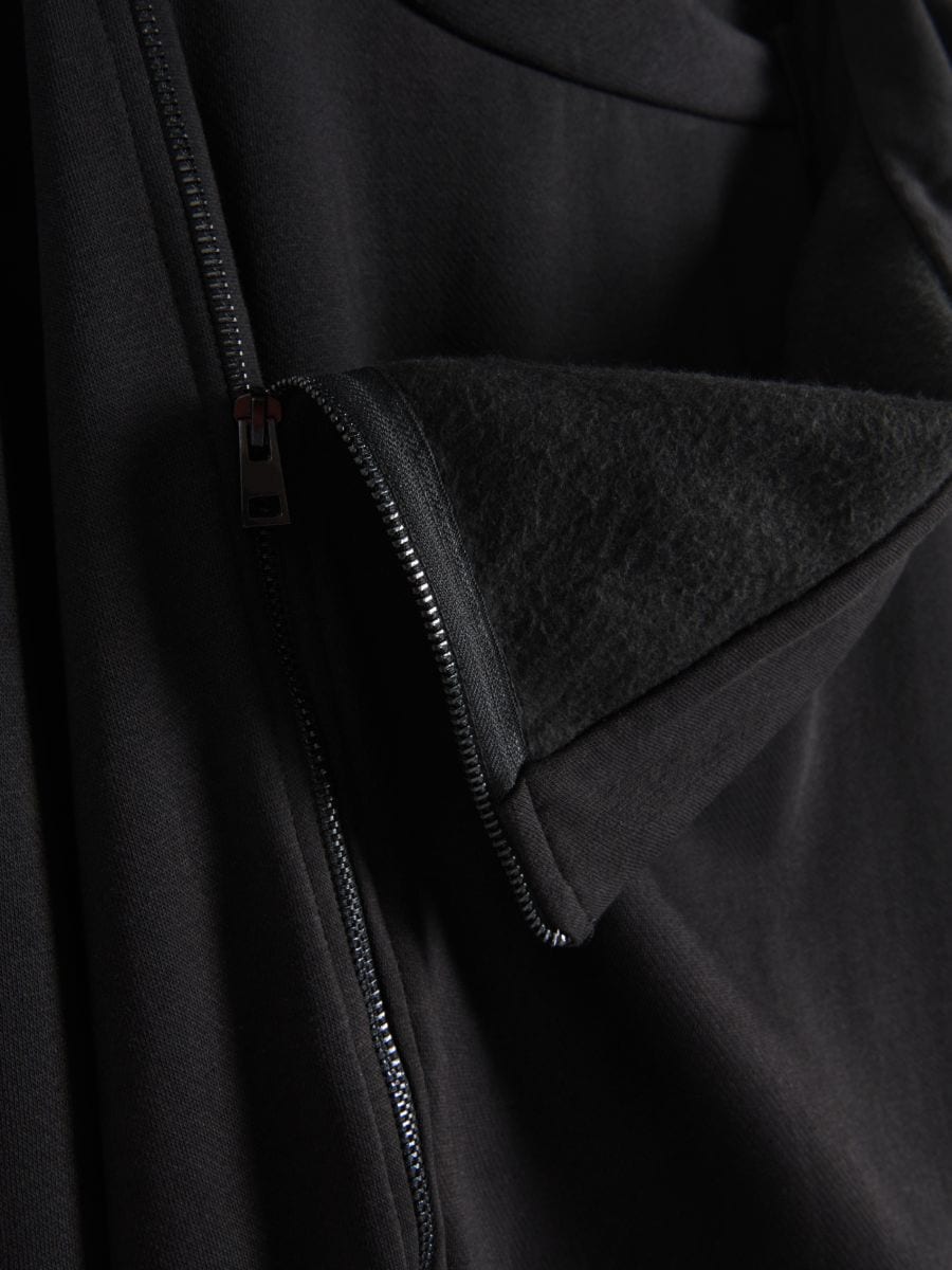 Hoodie with large hood - black - RESERVED - 7