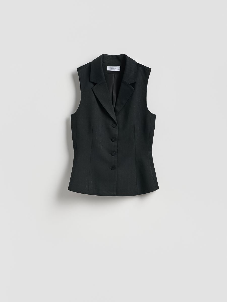 Gilet rayé - noir - RESERVED