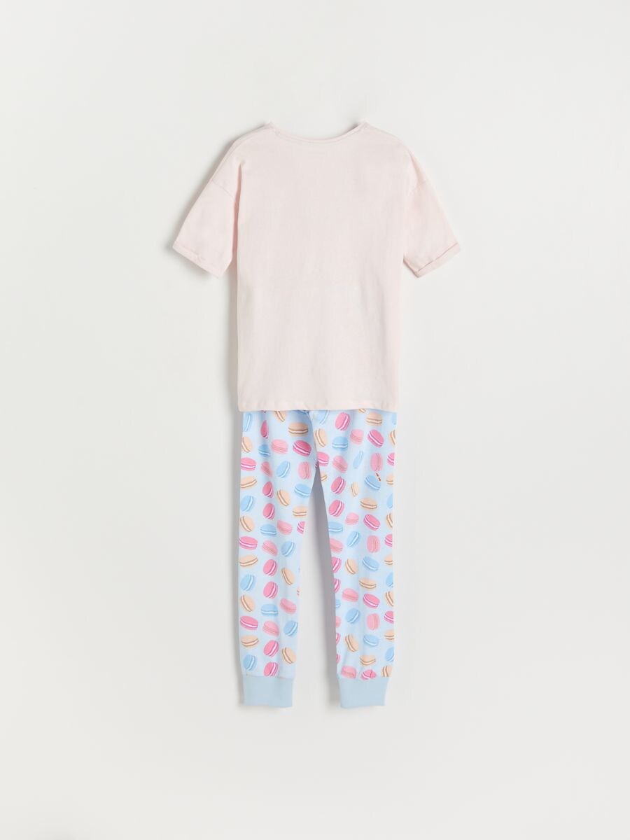 Pyjamassæt i to dele i bomuld - pastellyserød - RESERVED - 5