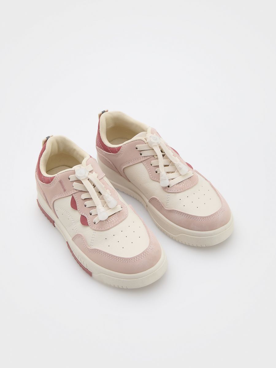 Sneakers with toggle - cream - RESERVED