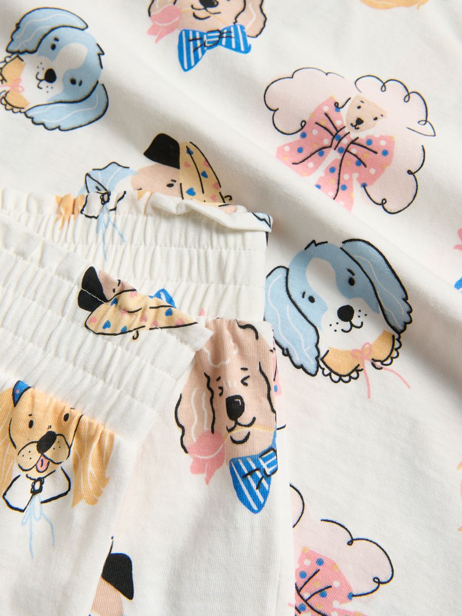 Two piece printed pyjama set - cream - RESERVED - 2