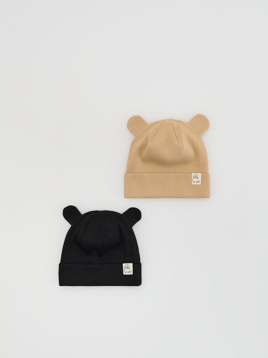 Cotton beanies 2 pack - multicolor - RESERVED