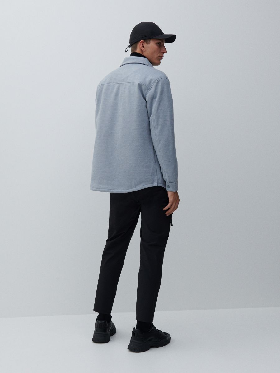 Shacket with pockets - light grey - RESERVED - 5