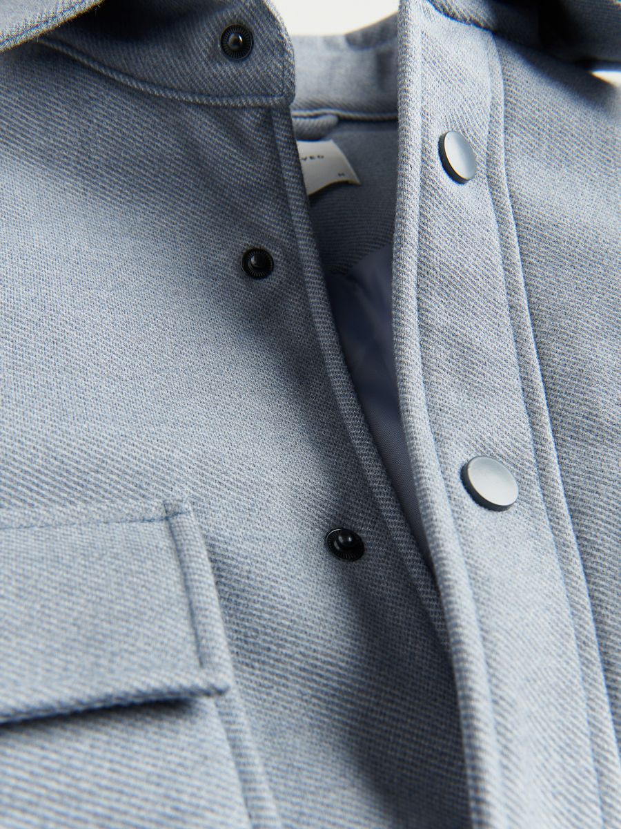 Shacket with pockets - light grey - RESERVED - 2