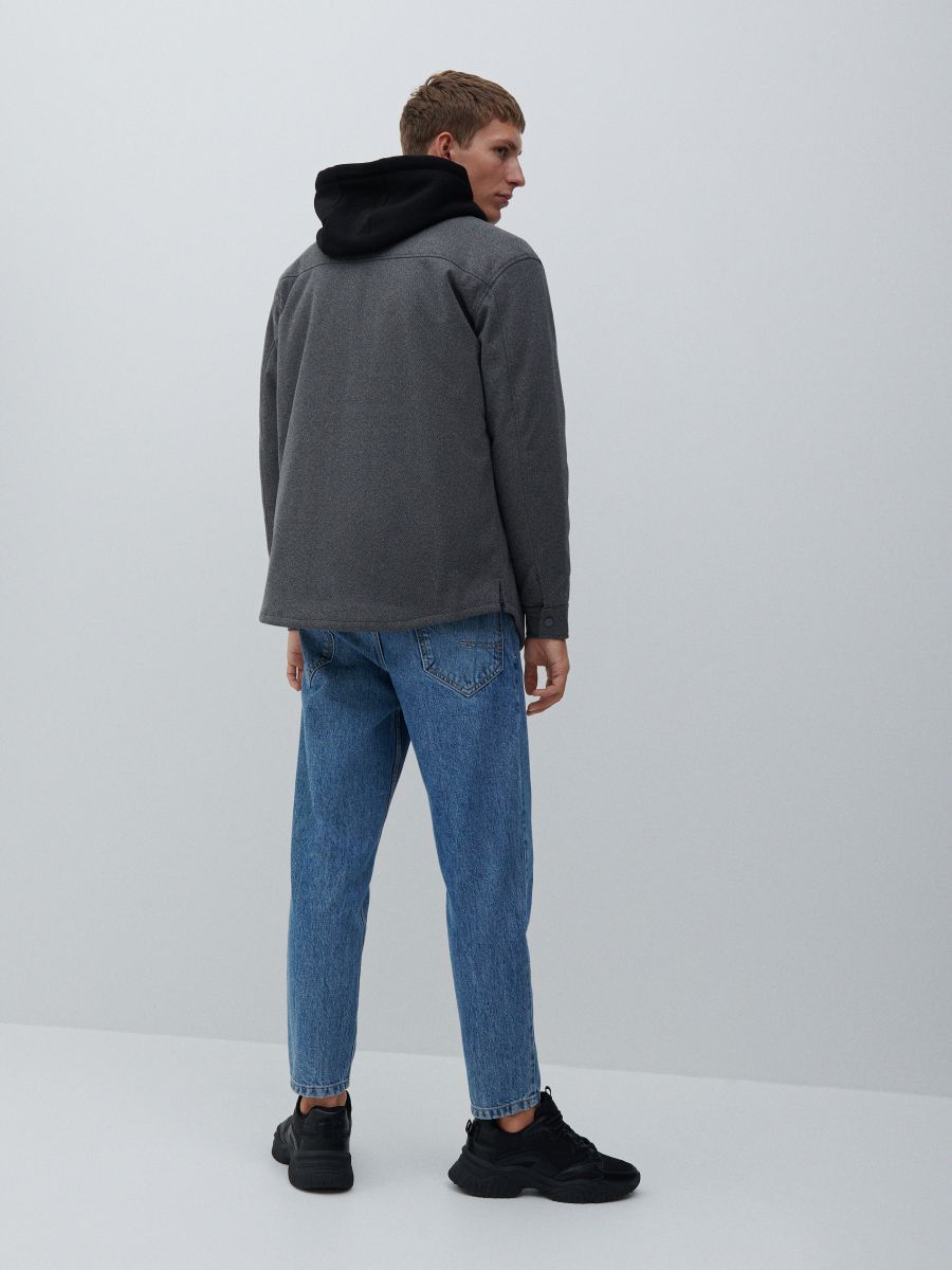Shacket with pockets - dark grey - RESERVED - 4