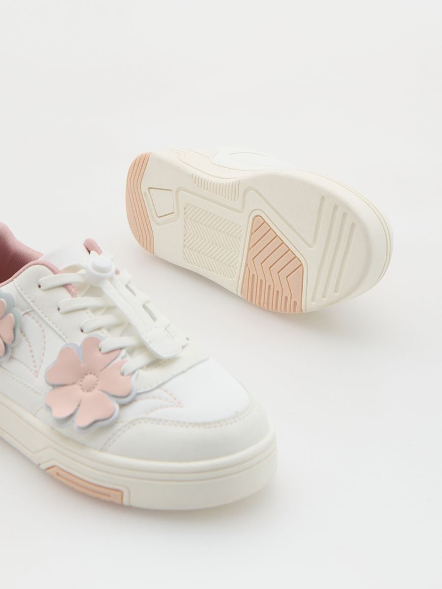 Trainers with appliqué - white - RESERVED