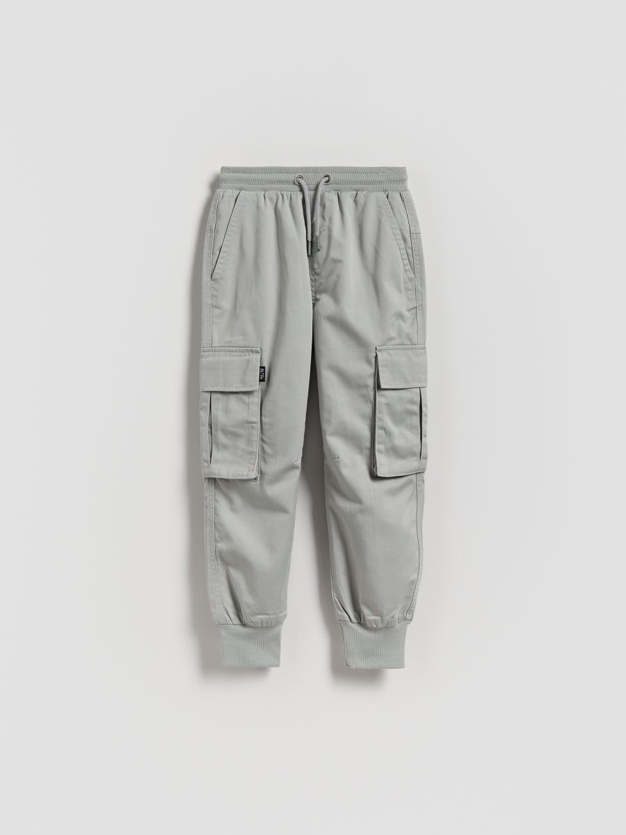 Joggers with pockets - light grey - RESERVED