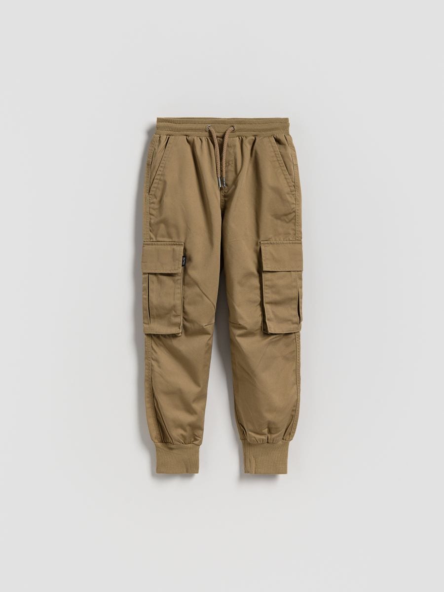Joggers with pockets - beige - RESERVED