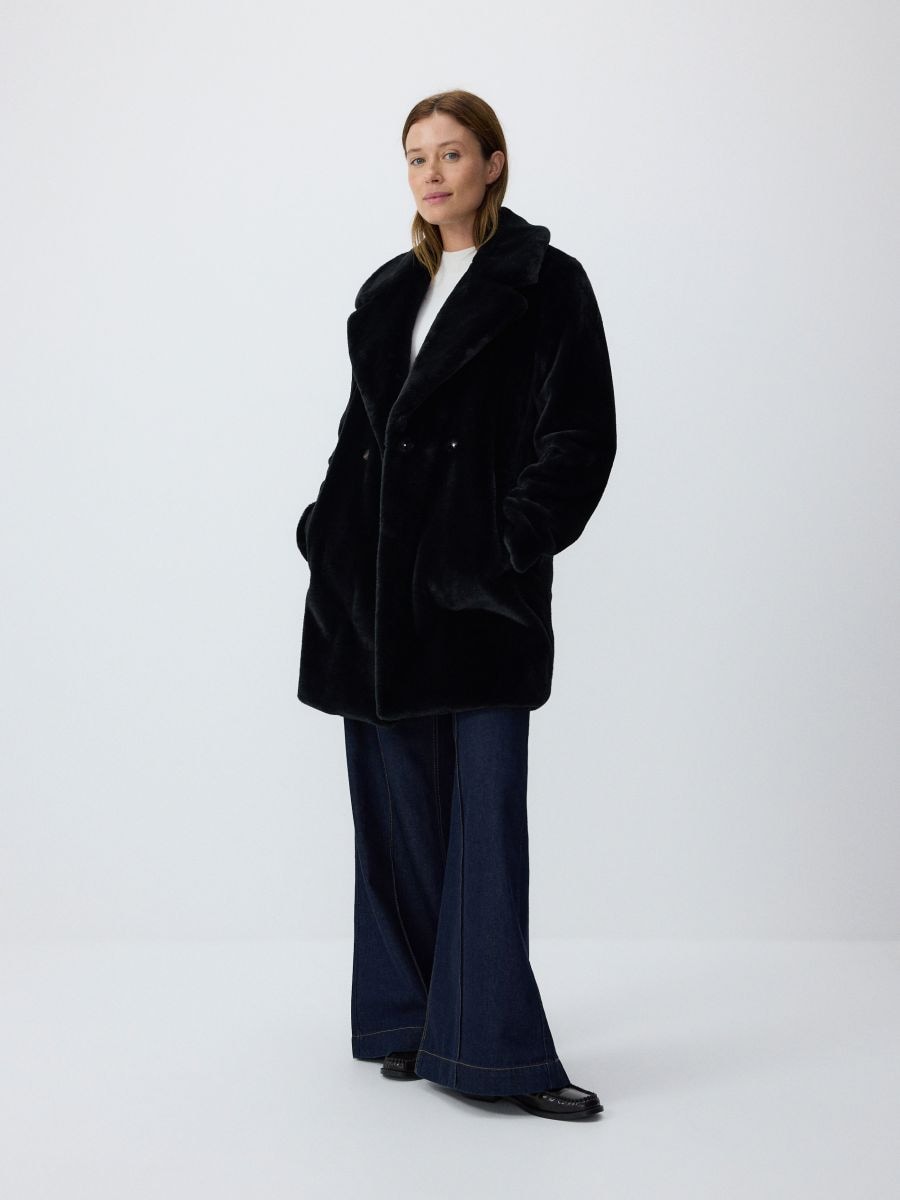 LADIES` COAT - crno - RESERVED