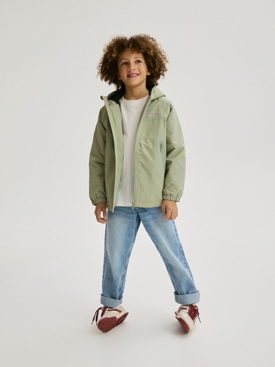 Oversize hooded jacket - pale green - RESERVED - 4
