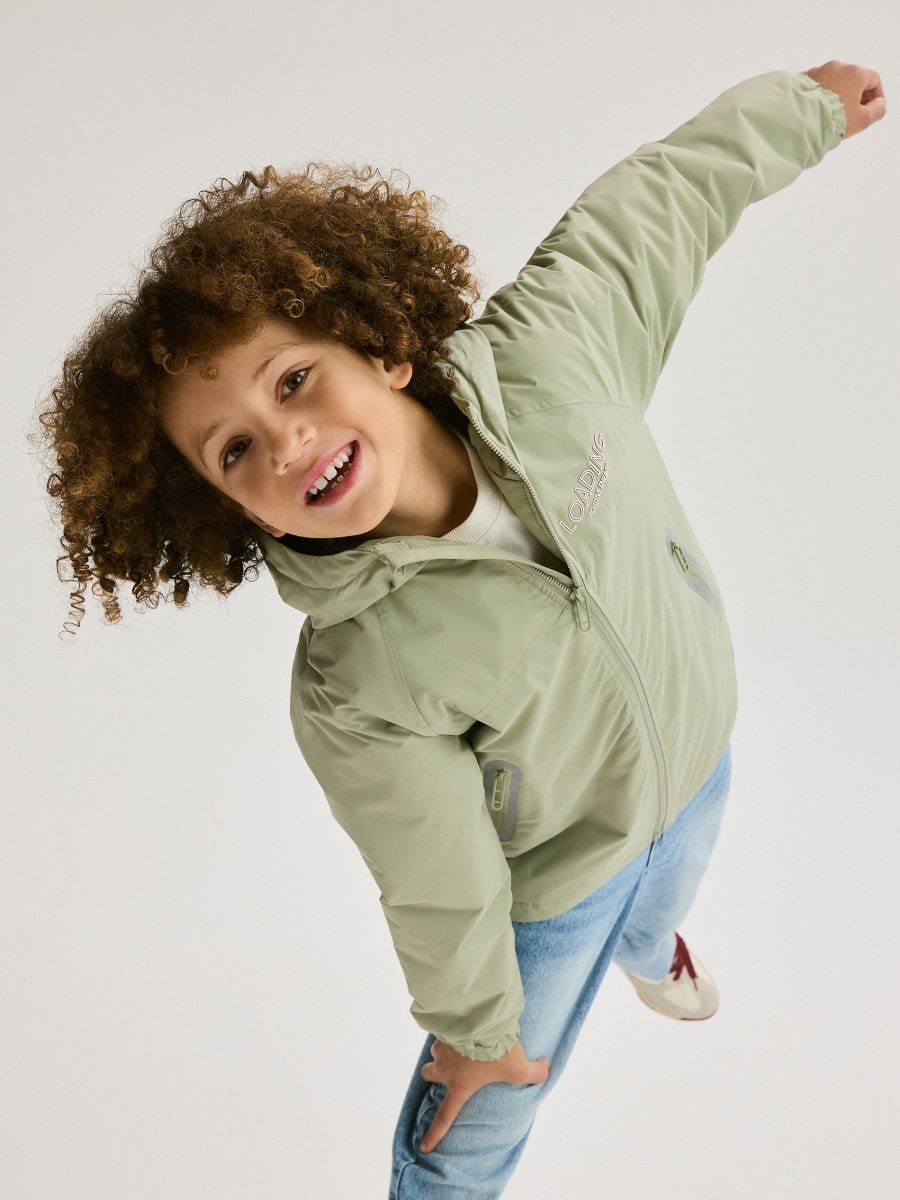 Oversize hooded jacket - pale green - RESERVED - 7