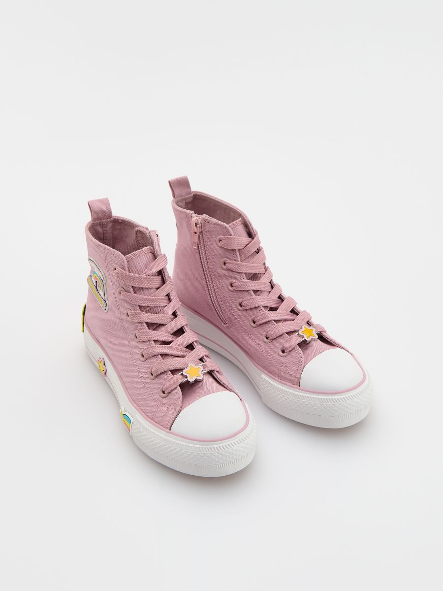 LADIES` SNEAKERS - rose poudré - RESERVED