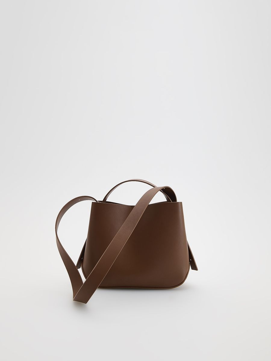 Torebka bucket - brązowy - RESERVED
