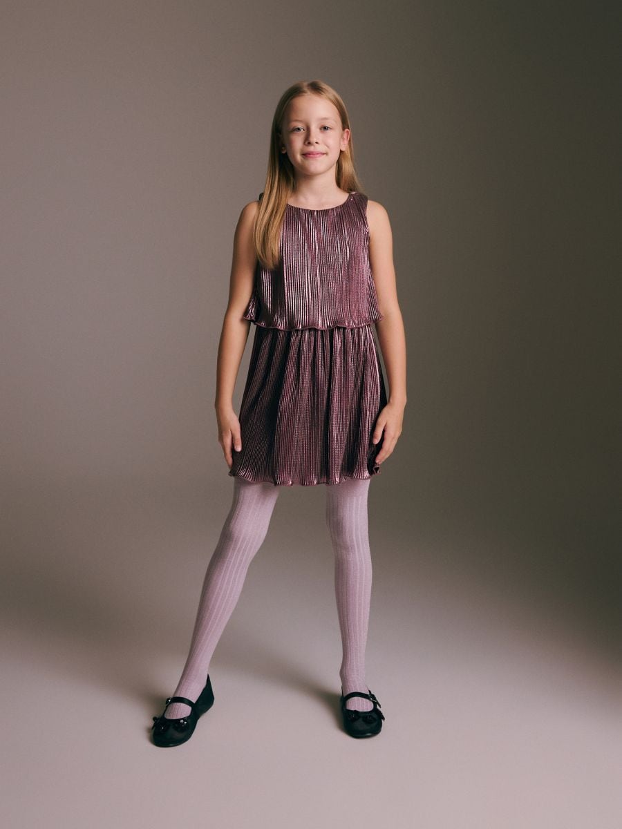 Glänzendes Kleid - kastanienbraun - RESERVED