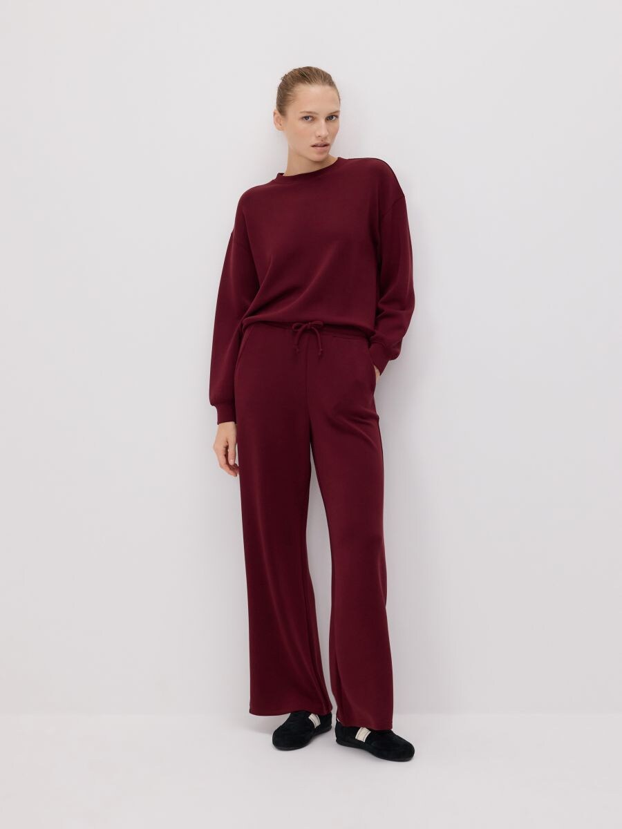 Modal sweatpants - maroon - RESERVED